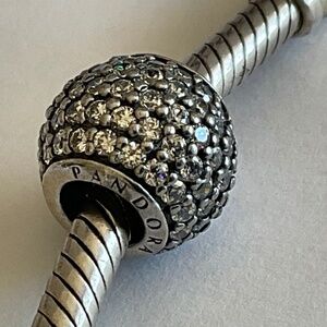 Pandora Silver Bracelet with Black Accents